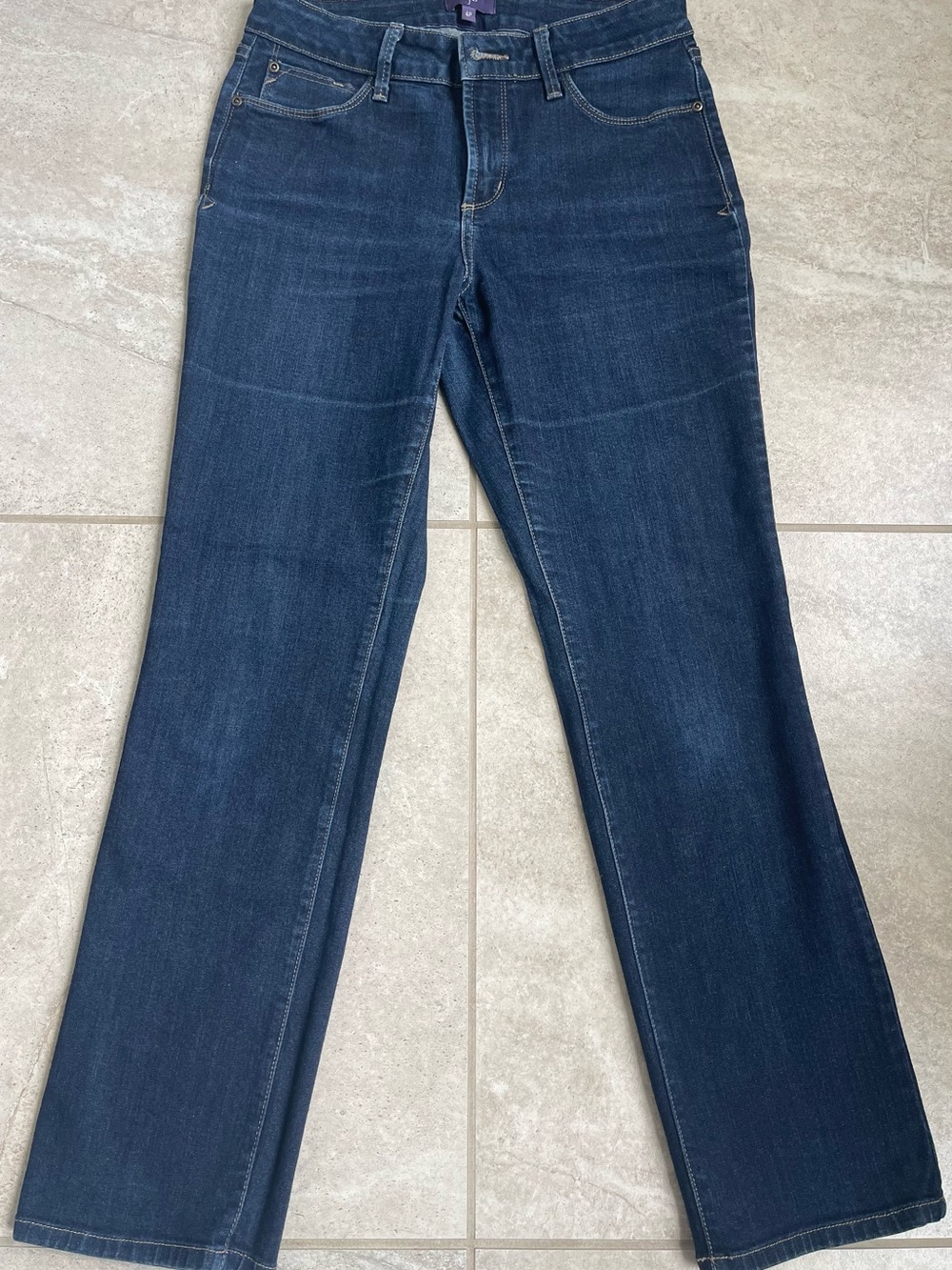 NYDJ Dark Blue straight Jeans Petites 4